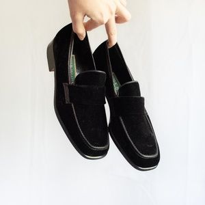 Vintage Cole Haan "Elaine" Velvet Loafers